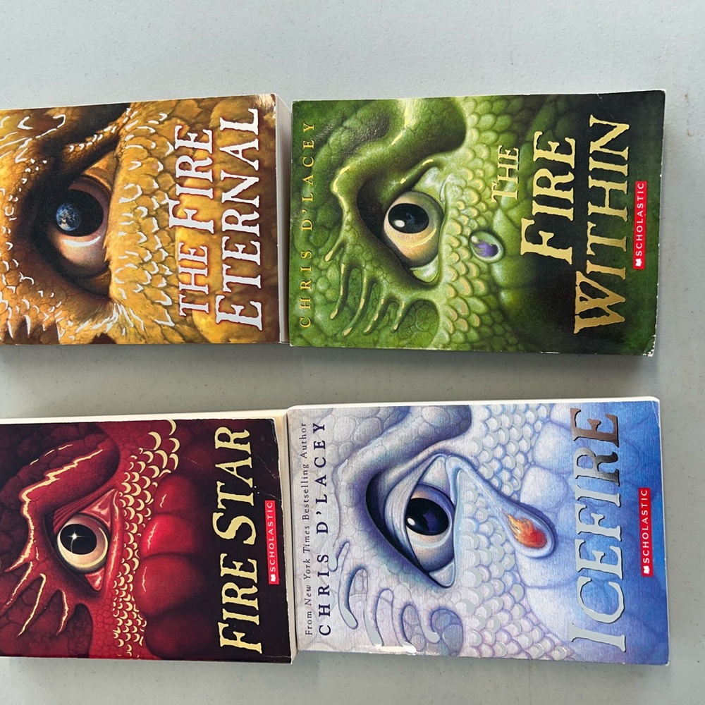Fire Series Book Set - Red, Green, Blue, Gold Covers